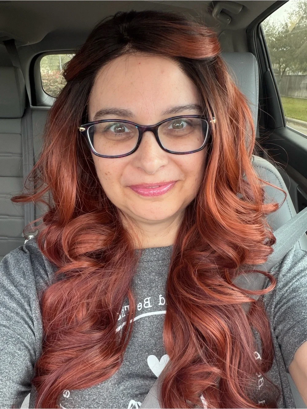 CSC Rich Copper Red Long Wavy Women’s Wig - Picture 8 of 8